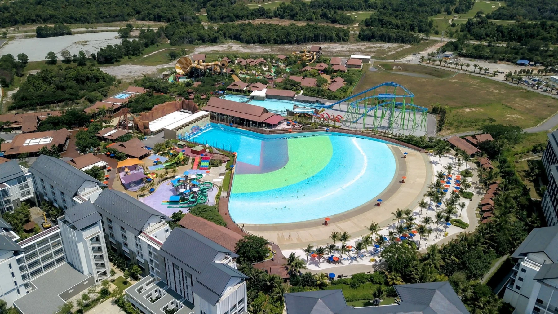 Adventure Waterpark Desaru Coast с высоты