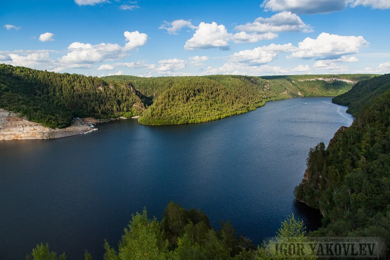 Панорама Юмагузинского водохранилища
