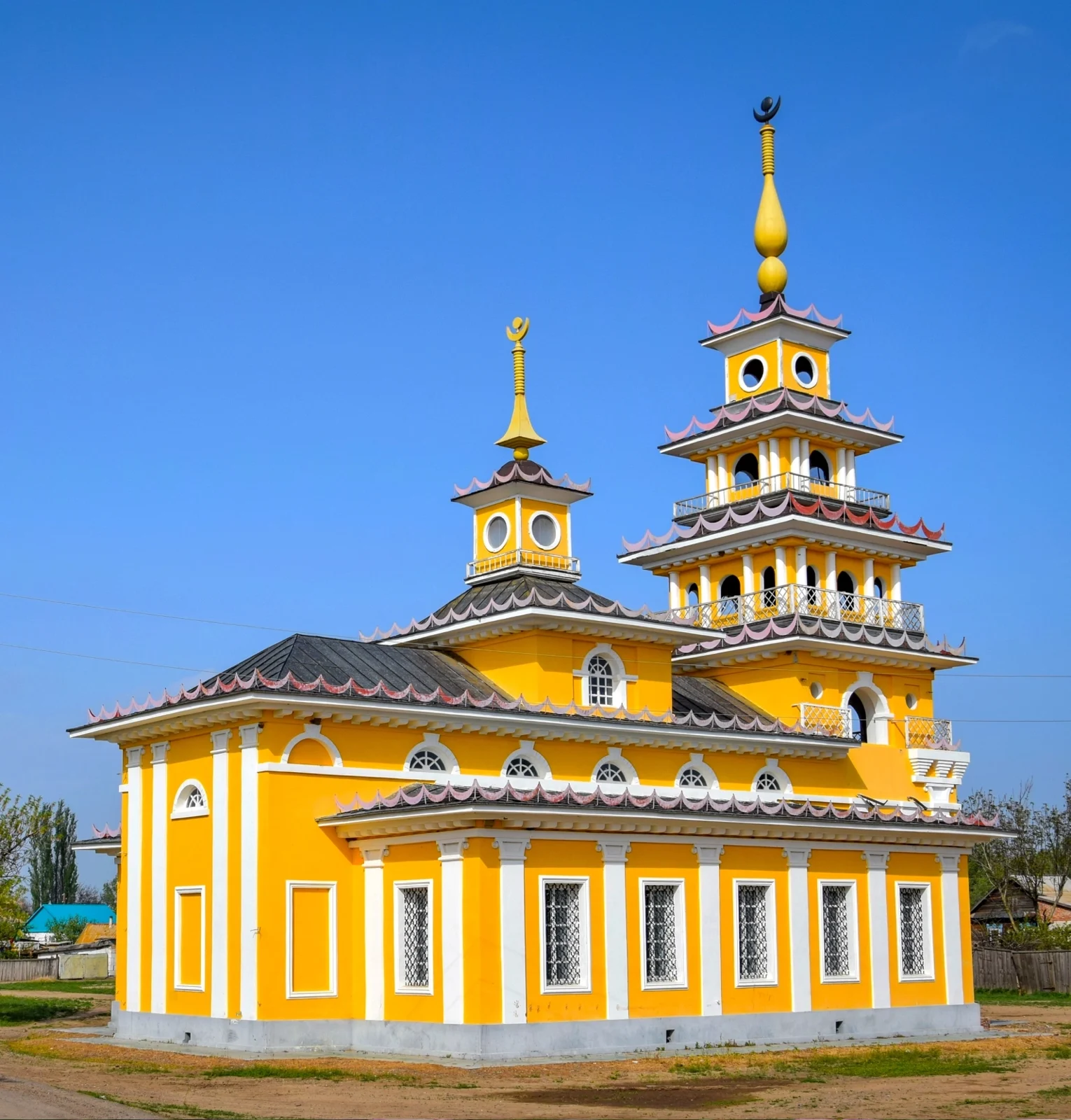 Хошеутовский хурул в селе Речное