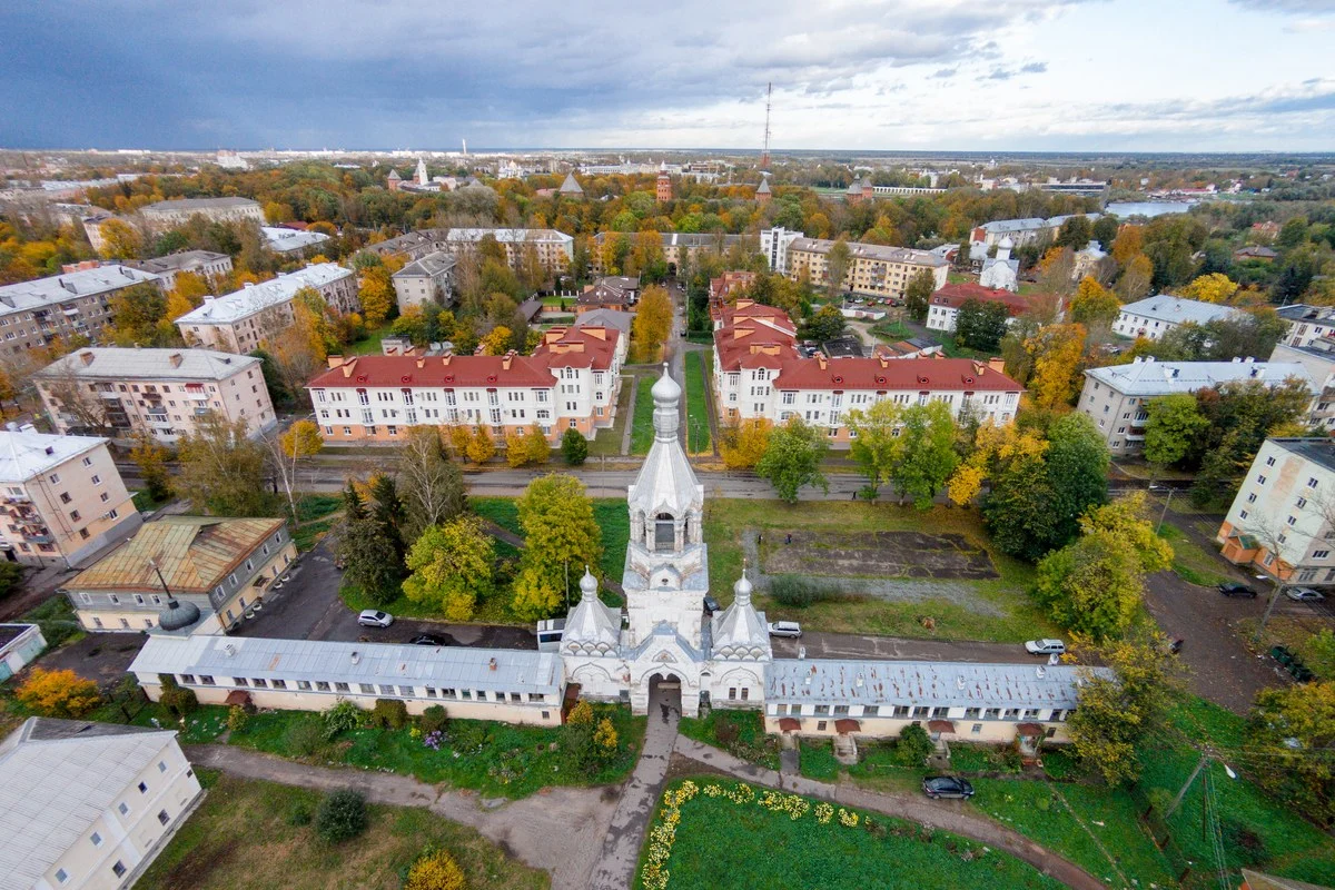 Десятинный монастырь и музейный квартал с высоты