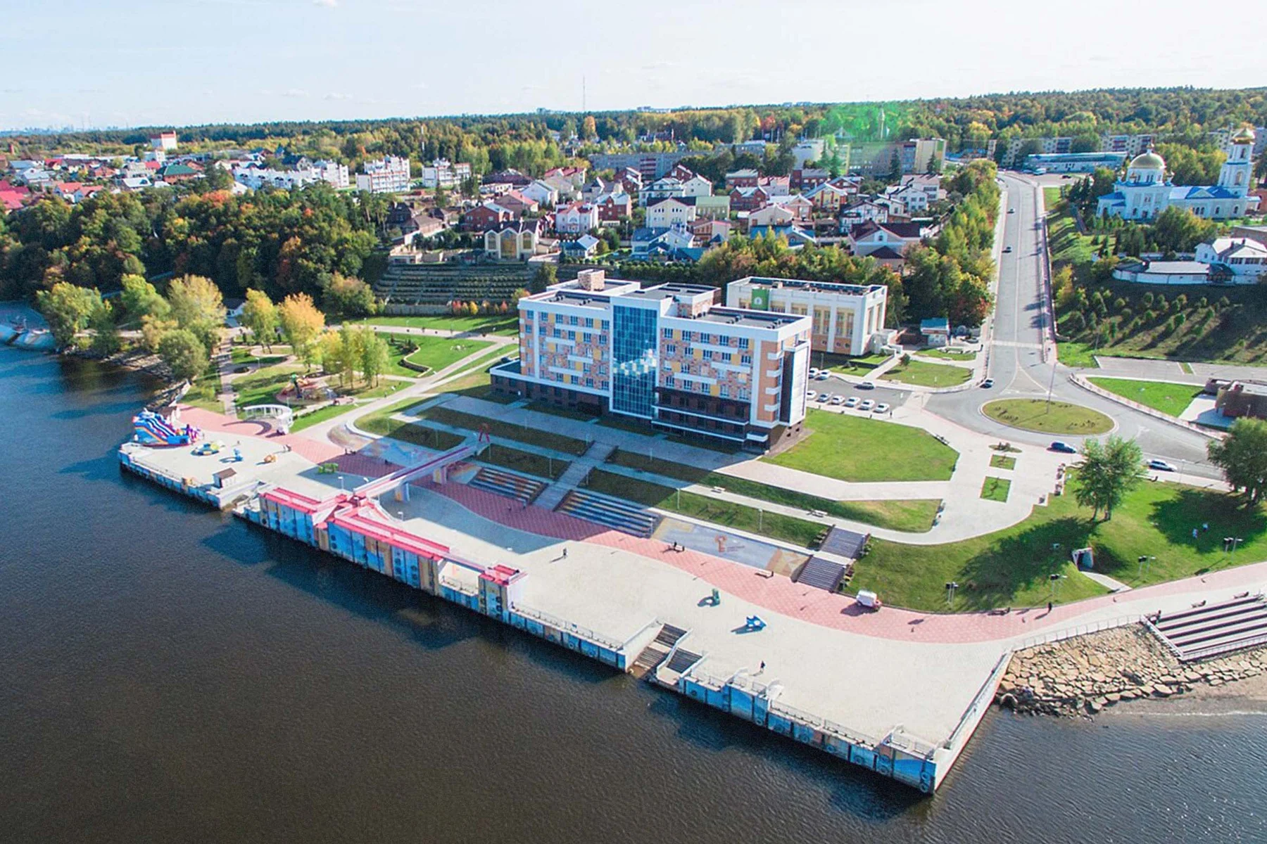 Набережная Камы в Красном Ключе