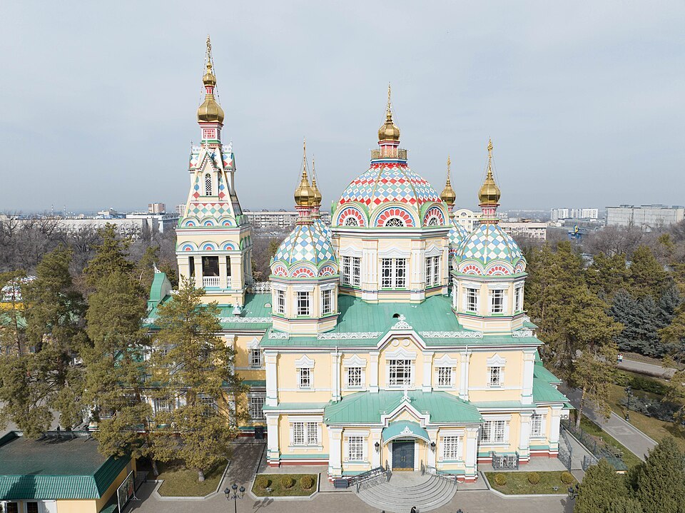 Общий вид Вознесенского собора сверху, март 2023 года.