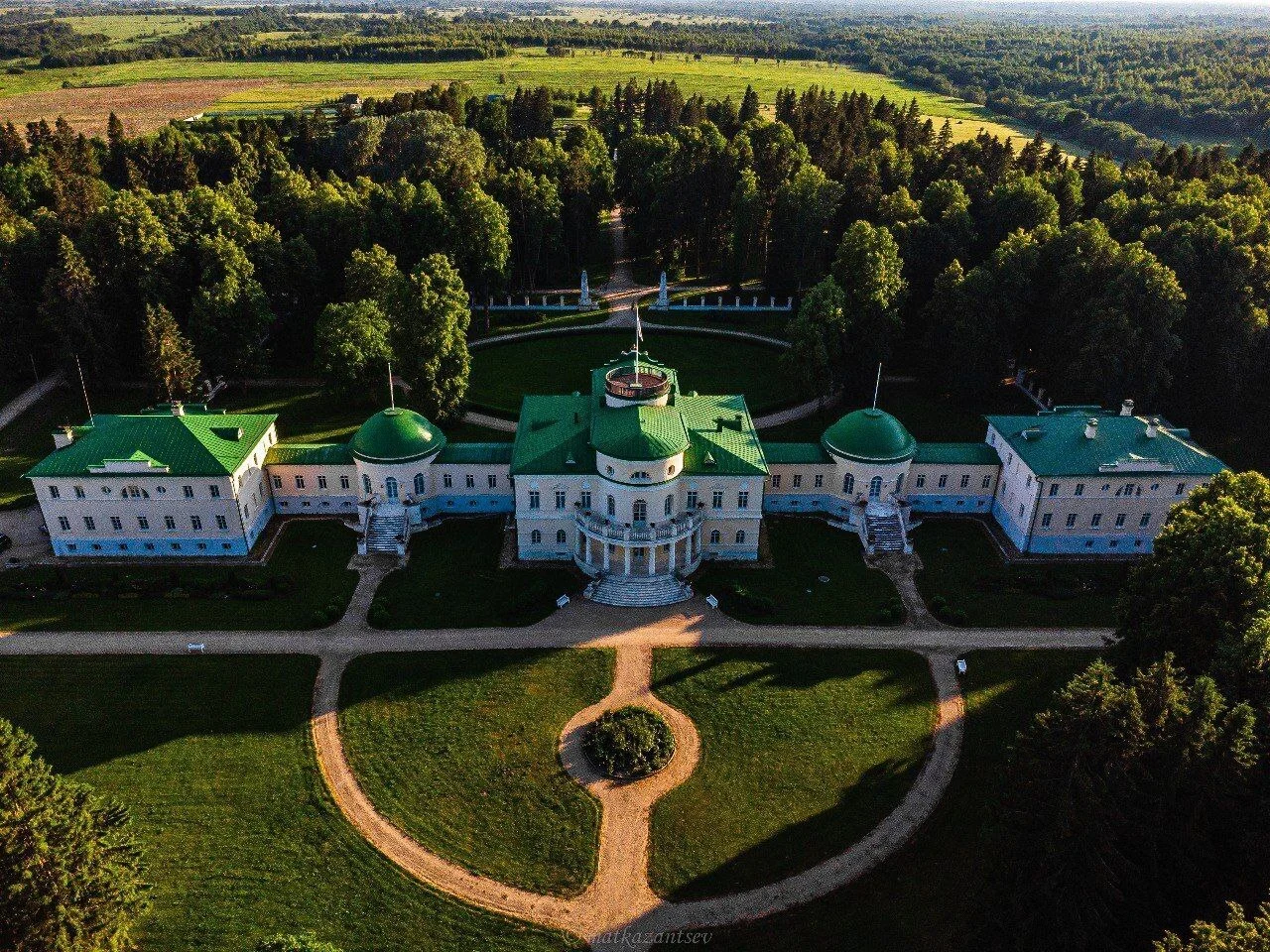 Усадьба Степановское-Волосово с высоты