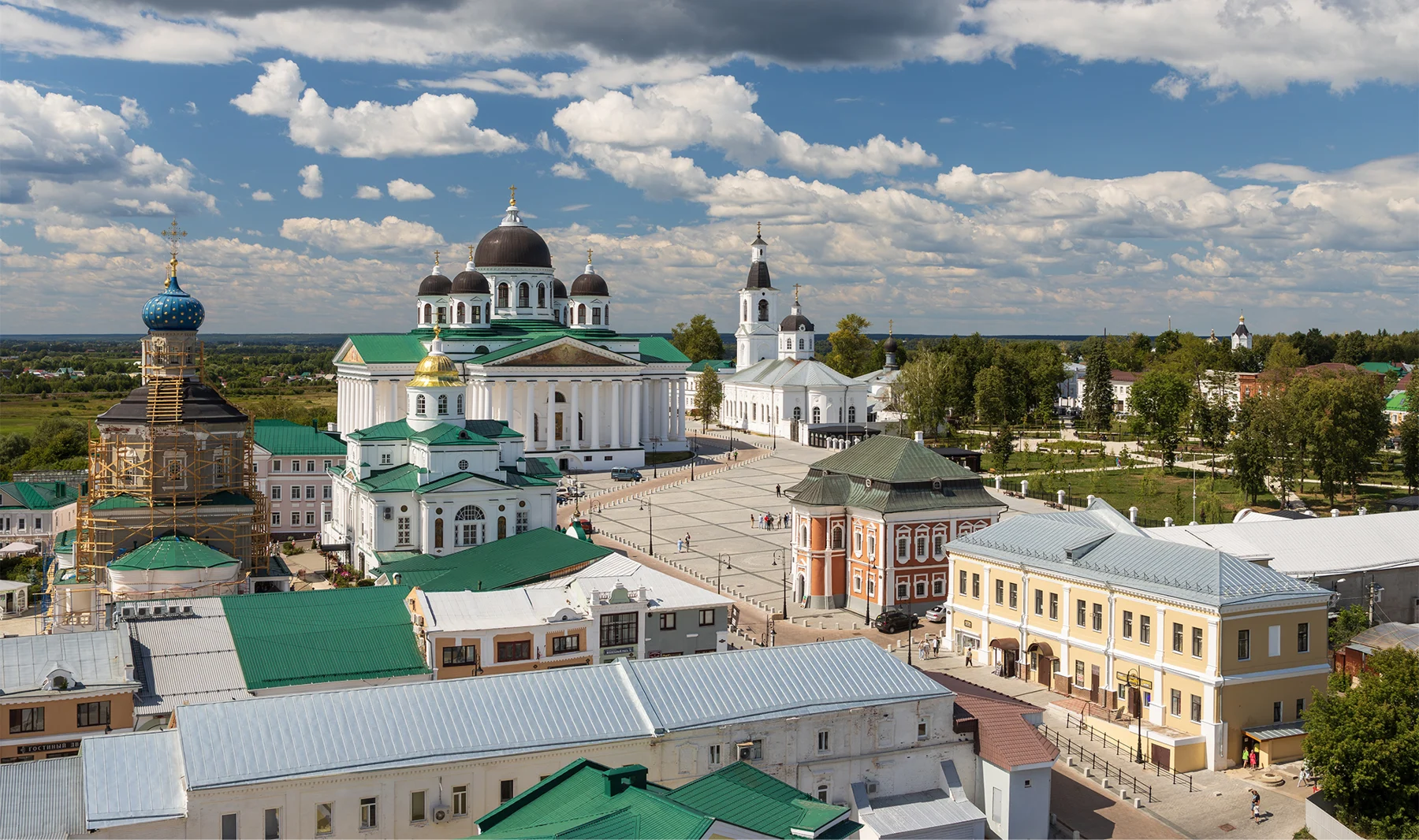 Исторический центр Арзамаса с высоты